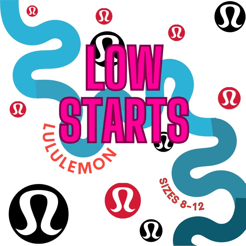 🍋🤩LULULEMON FOR LOWLOWLEMONS SIZES 8-12 ONLY LOW STARTS🤩🍋